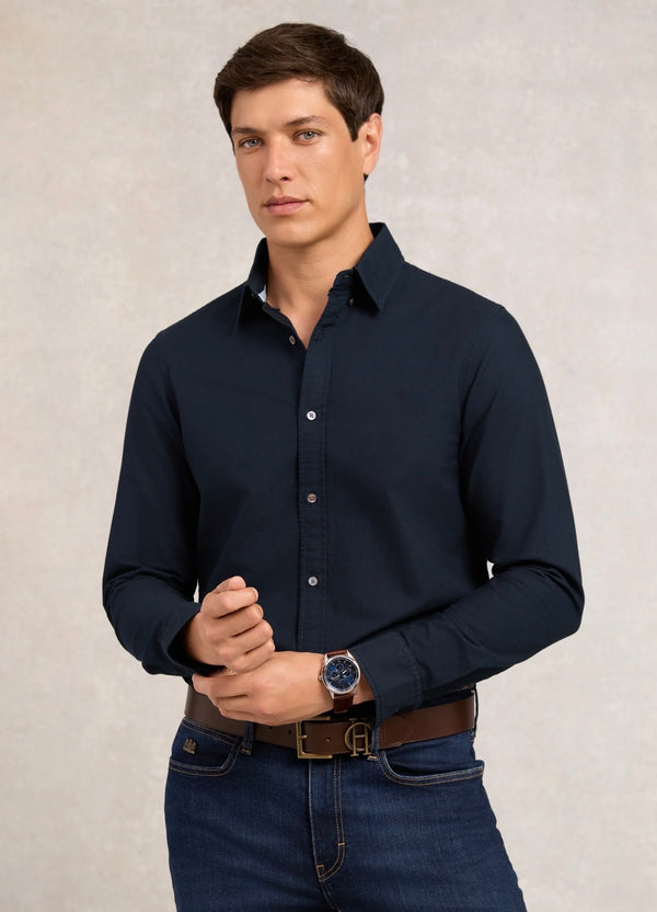 Holland Cooper Men's Classic Oxford Shirt Ink Navy
