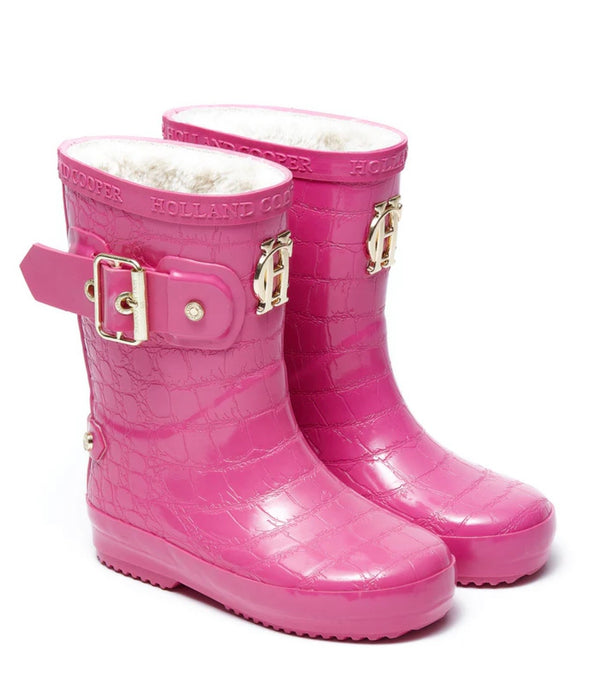 Holland Cooper Little Wellie - Toddler Lollipop Pink