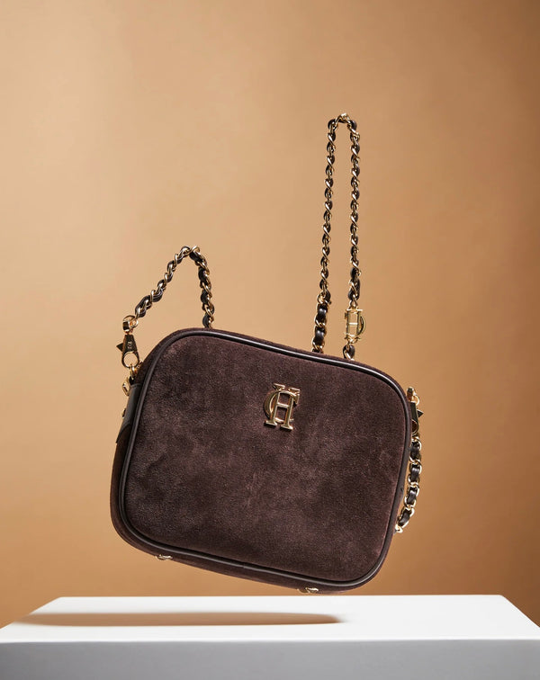 Soho Camera Bag Chocolate Suede