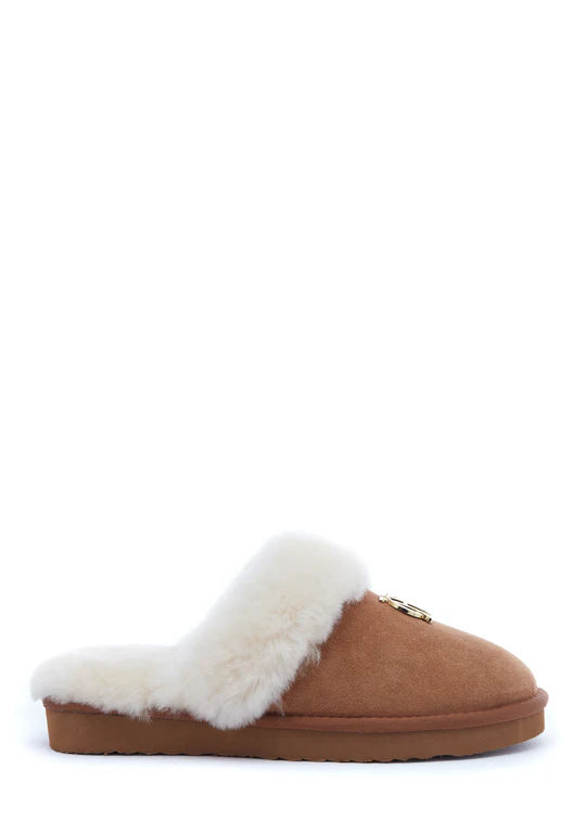 Holland Cooper shearling slipper