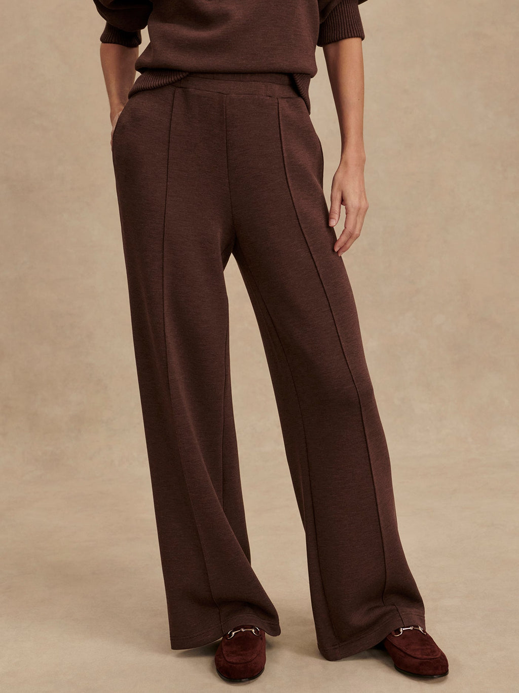 Varley The Wide Leg Pant 28" - Coffee Bean