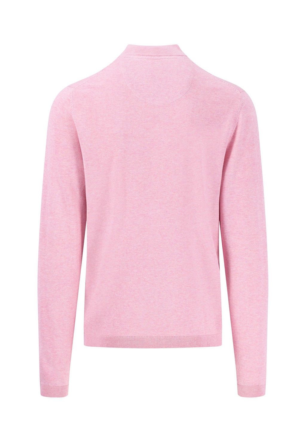 Pink sweater on a white background