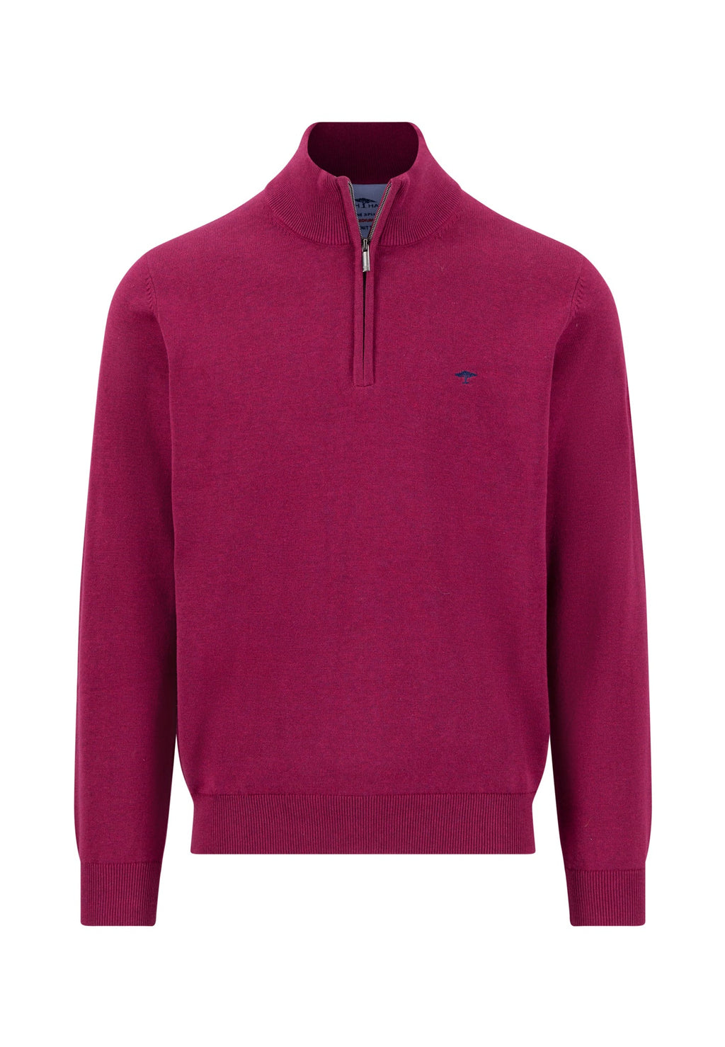 Fynch-Hatton Superfine Cotton Troyer Zip - Grape