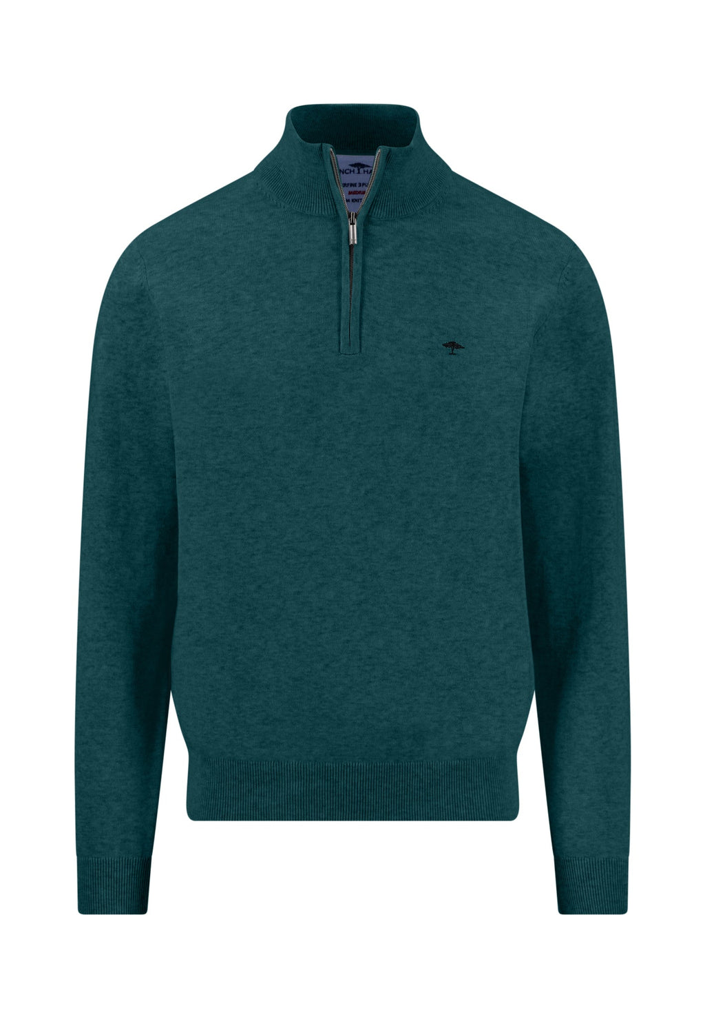 Fynch-Hatton Superfine Cotton Troyer Zip - Teal