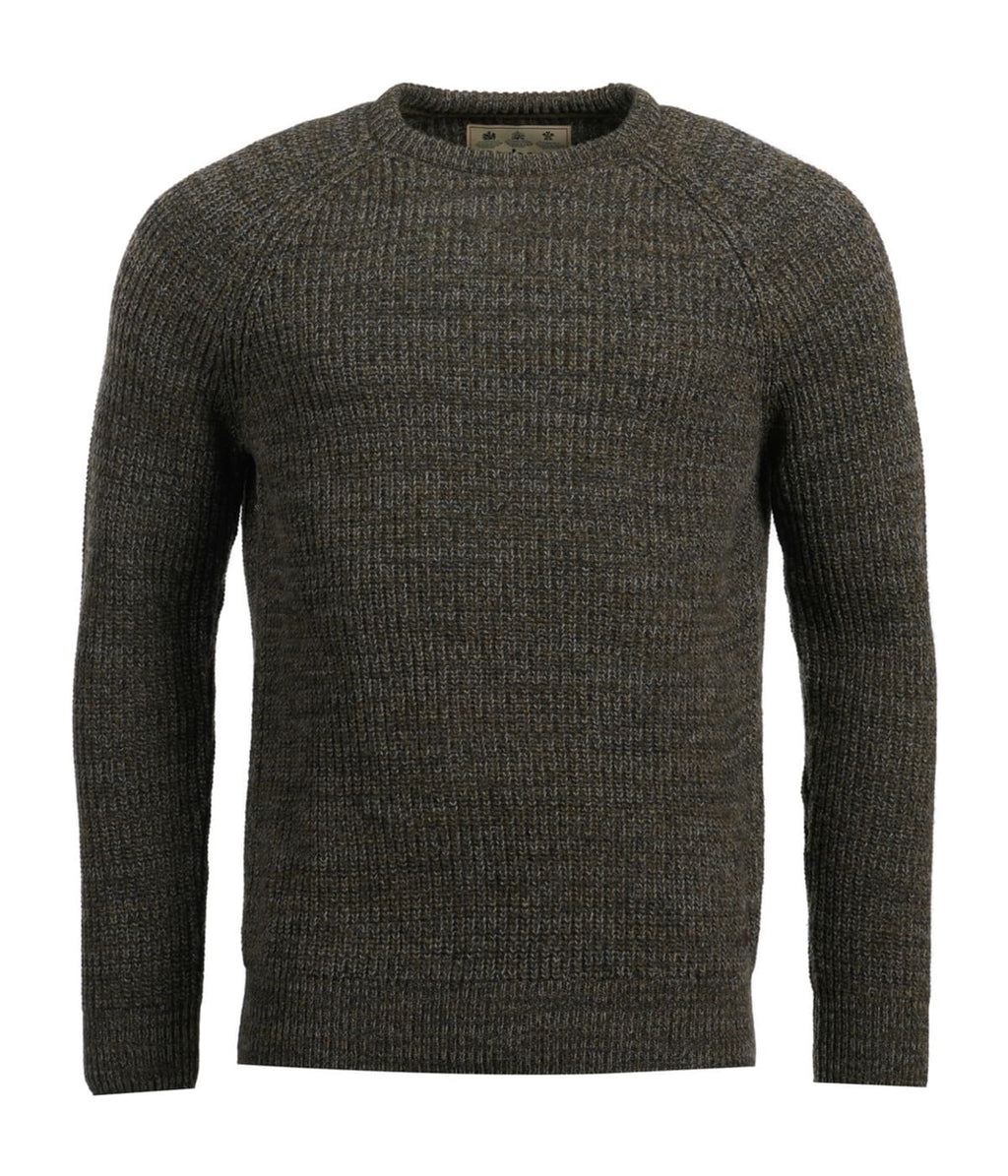 Barbour Horseford Crew Neck Jumper in Olive