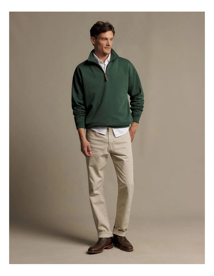 R.M.Williams Mulyungarie quarter-zip sweatshirt - Pine