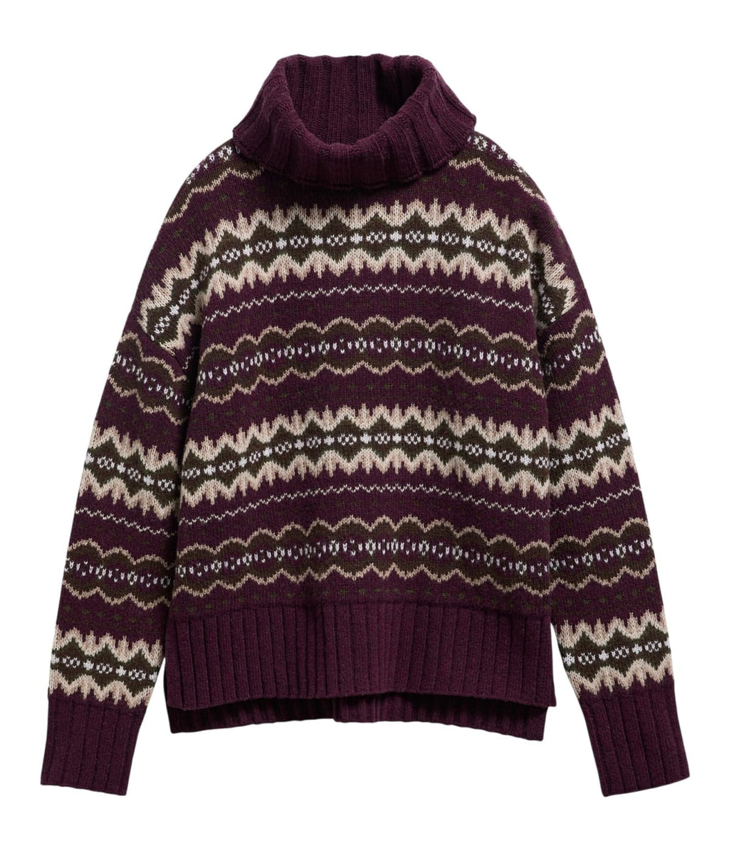 Barbour Helen Knitted Jumper in Fig Multi