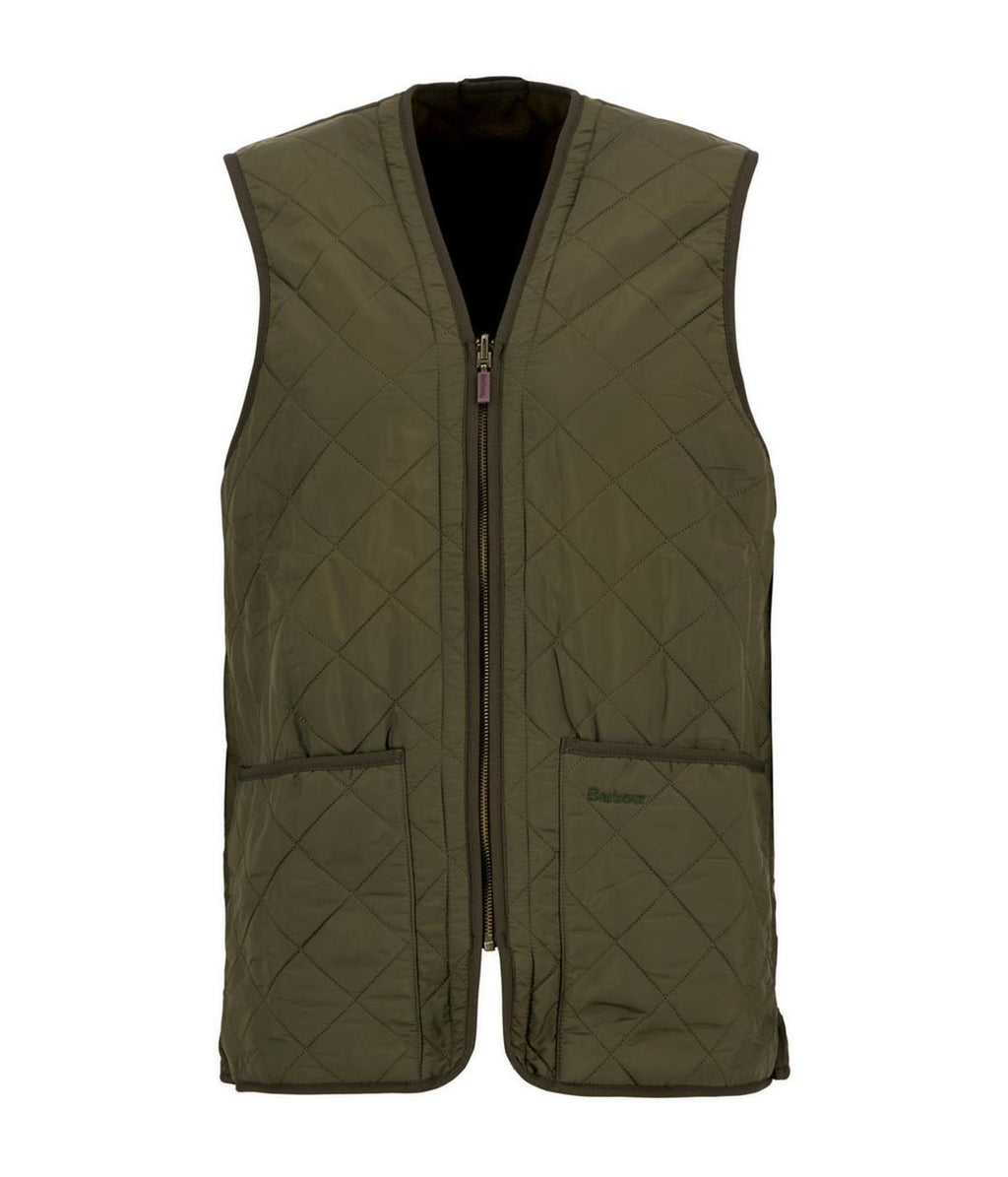 Barbour Polarquilt Waistcoat/zip-in Liner in Olive