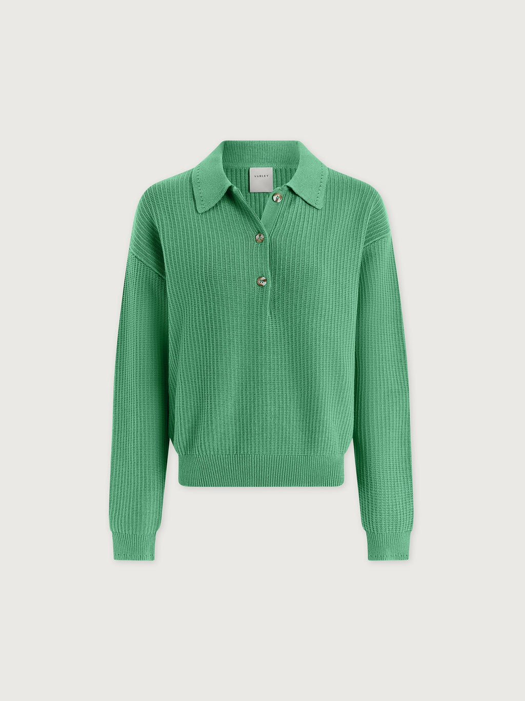 Marlie Polo Knit Sweater - Green Spruce by Varley