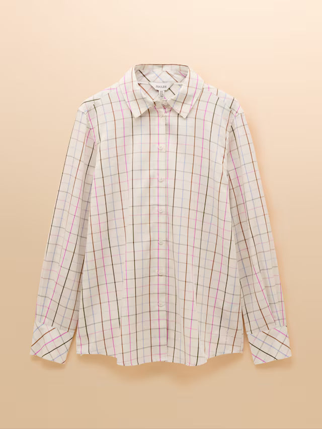 Plaid shirt on a beige background
