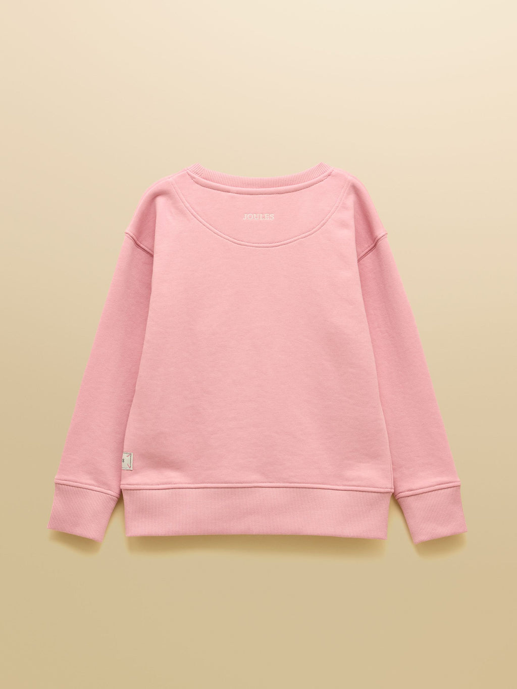 Pink sweatshirt on a beige background