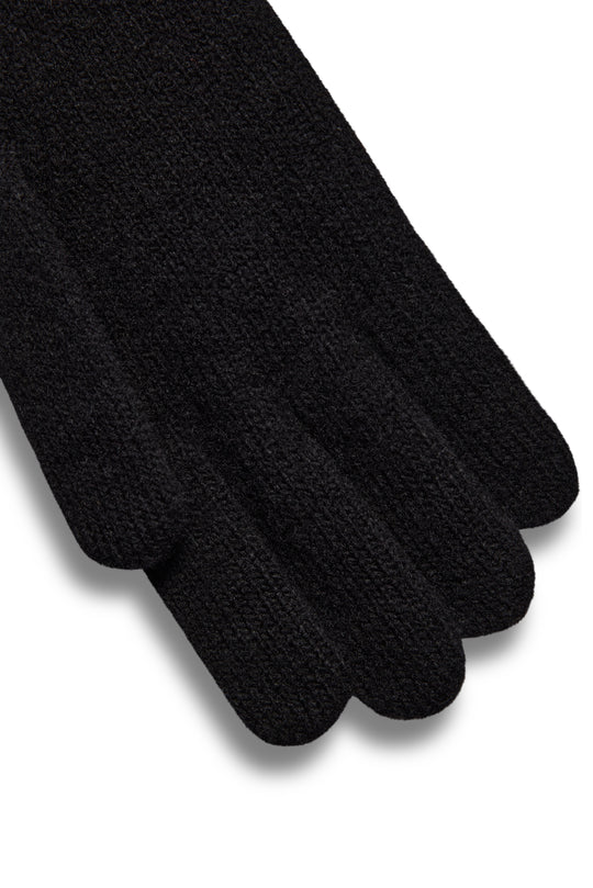 Black gloves on a white background