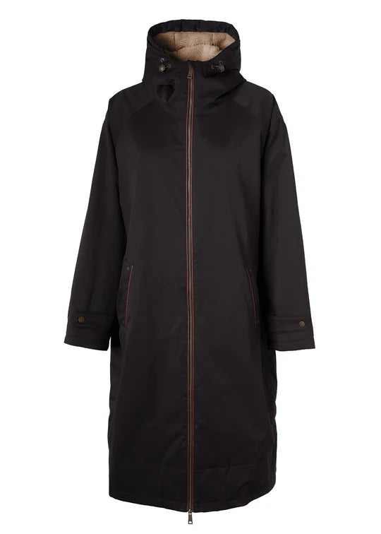 Holland Cooper one-size waterproof coat chocolate