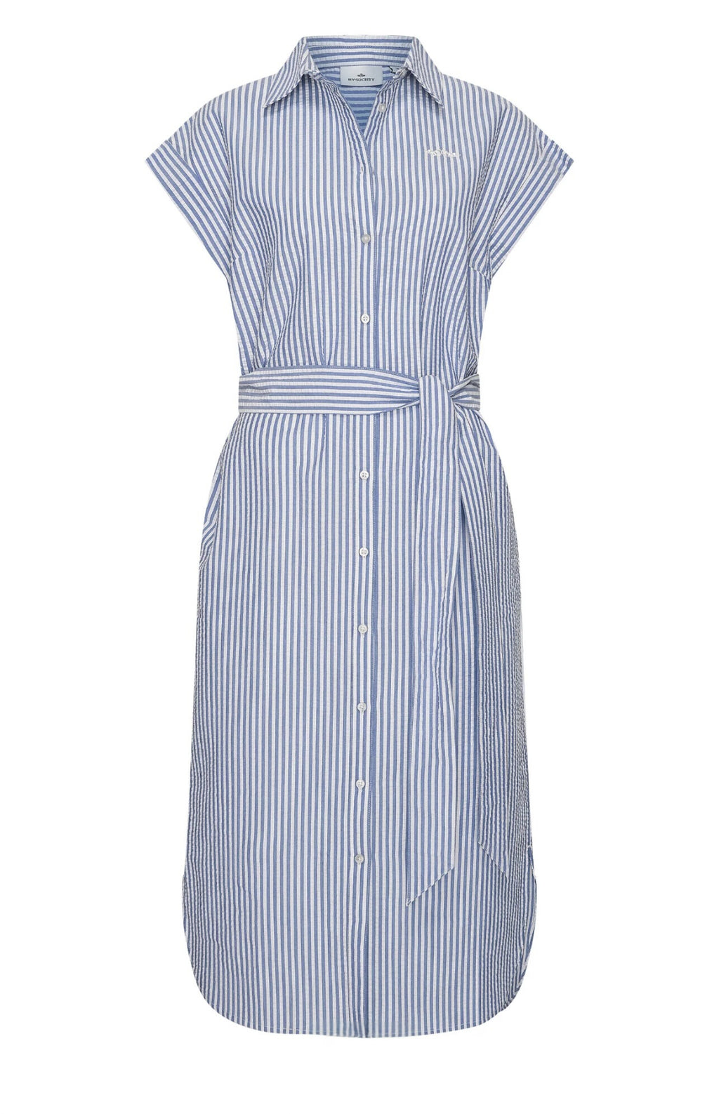 HV Society HVSStella Navy White Striped Dress