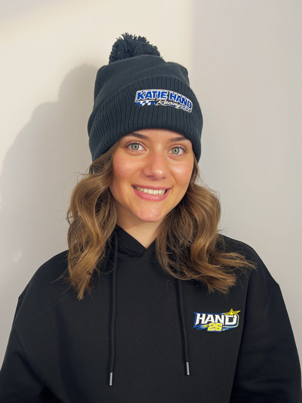Katie Hand Racing Bobble Hat