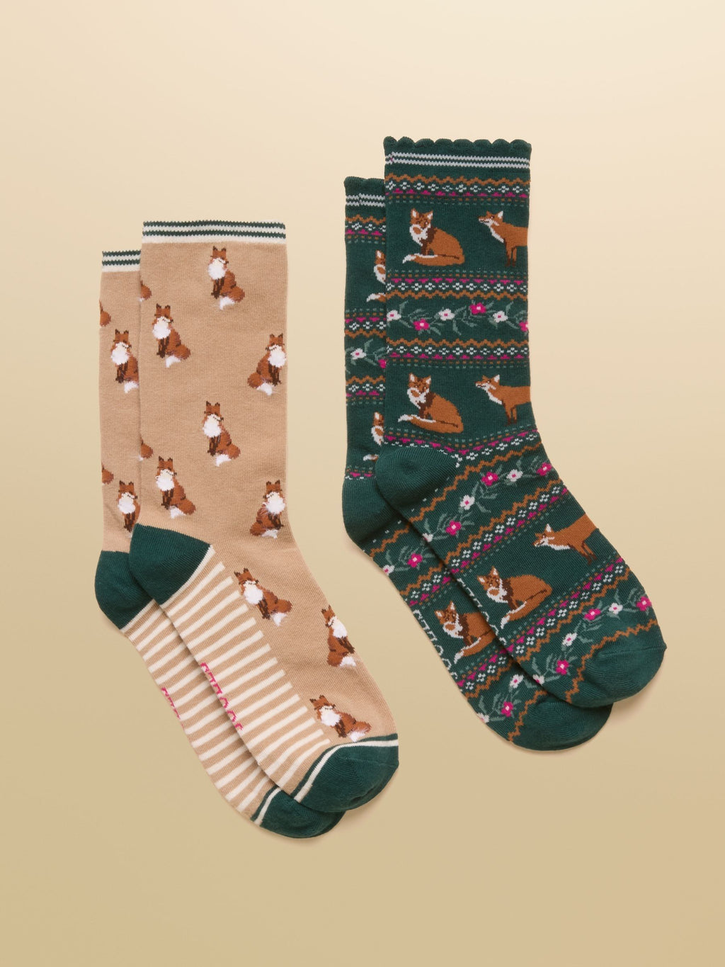 Joules 2 Pack Neutral Fox