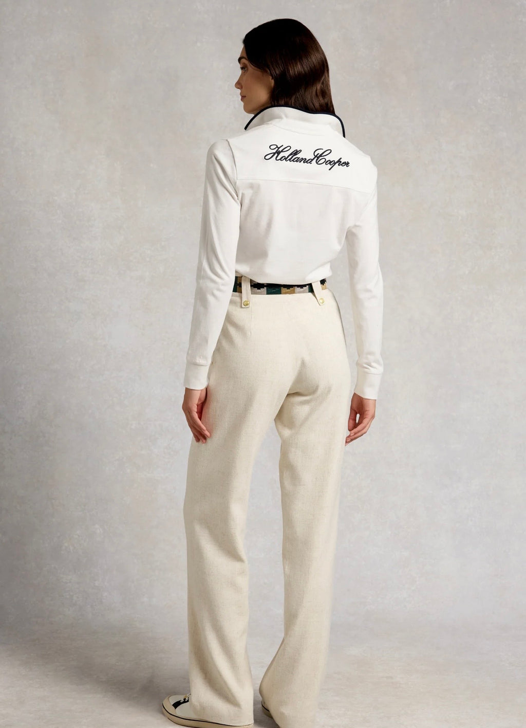 Holland Cooper Heritage Long Sleeve Polo Shirt