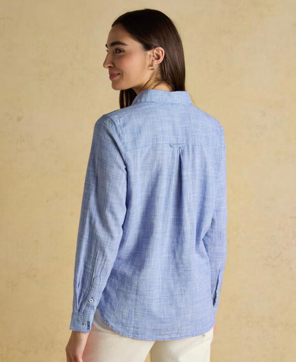Joules Ida Blue Long Sleeve Cotton Shirts