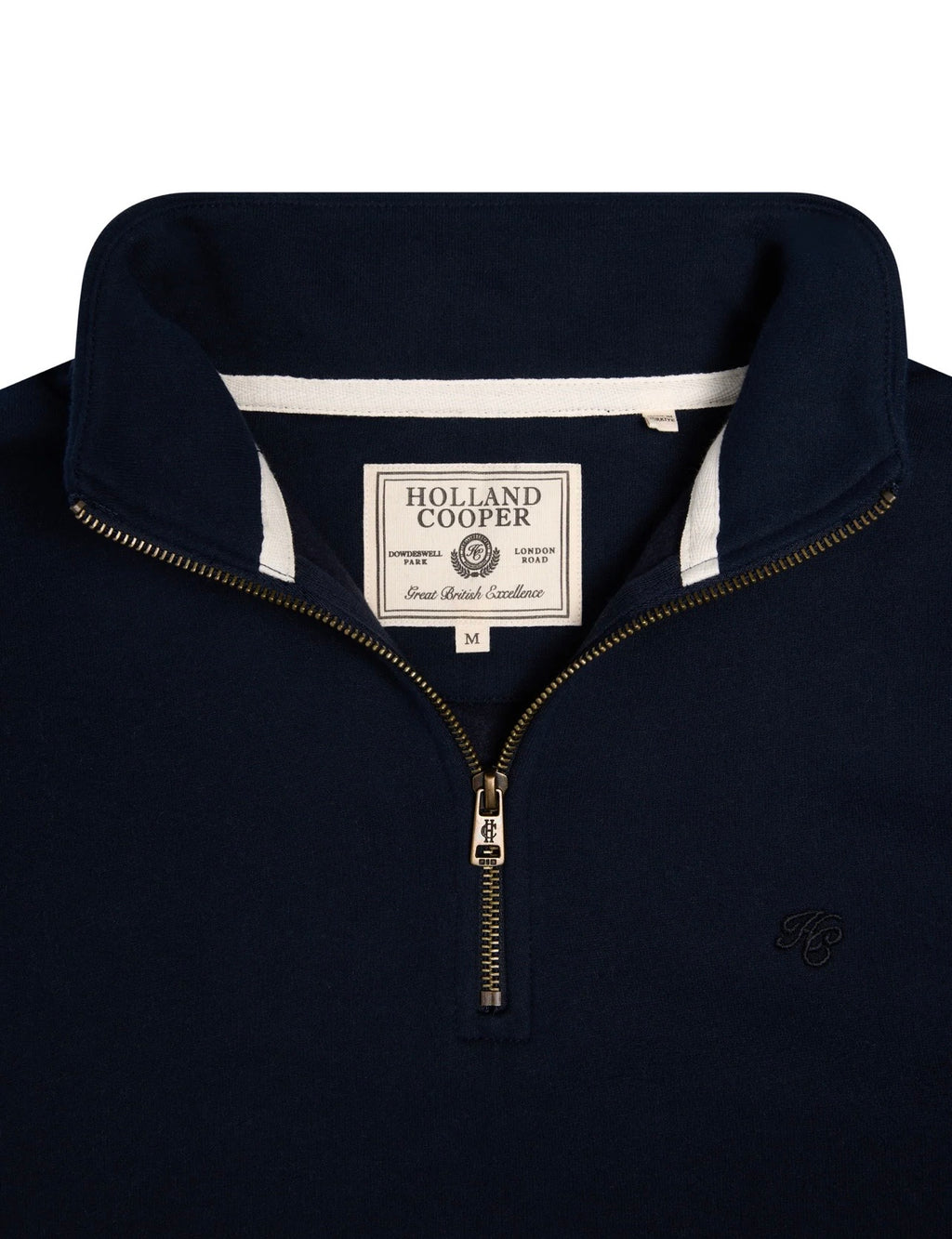 Holland Cooper Men's Quarter Zip Sweat Ink Navy
