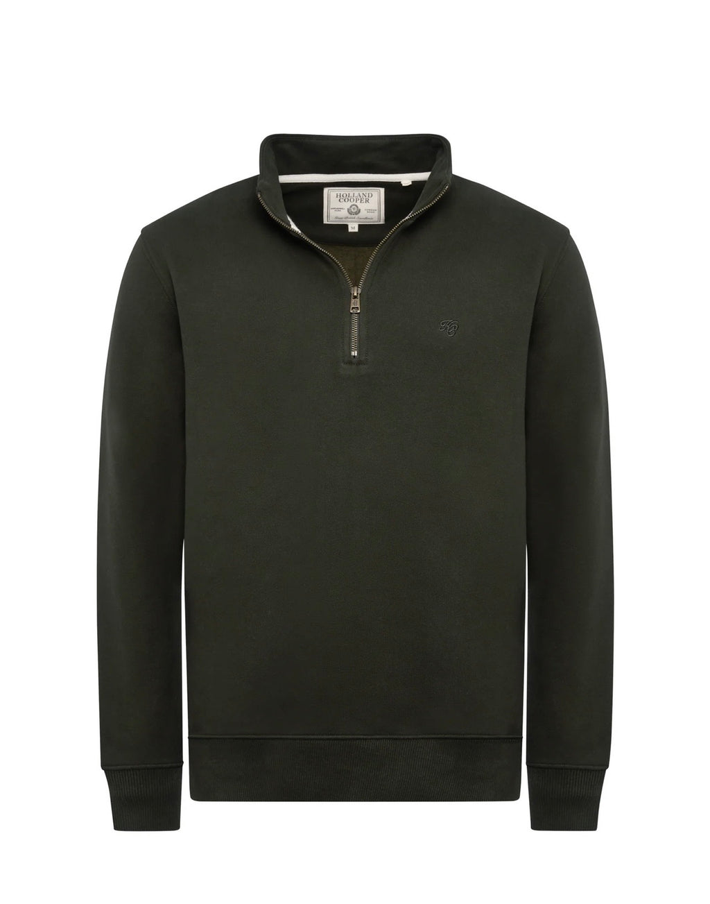 Holland Cooper Men's Quarter Zip Sweat Racing Green