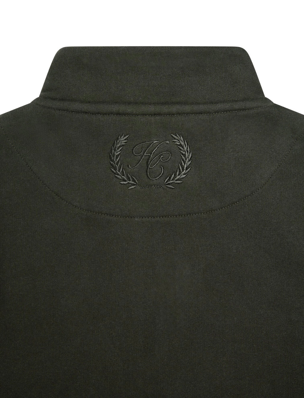 Holland Cooper Men's Quarter Zip Sweat Racing Green