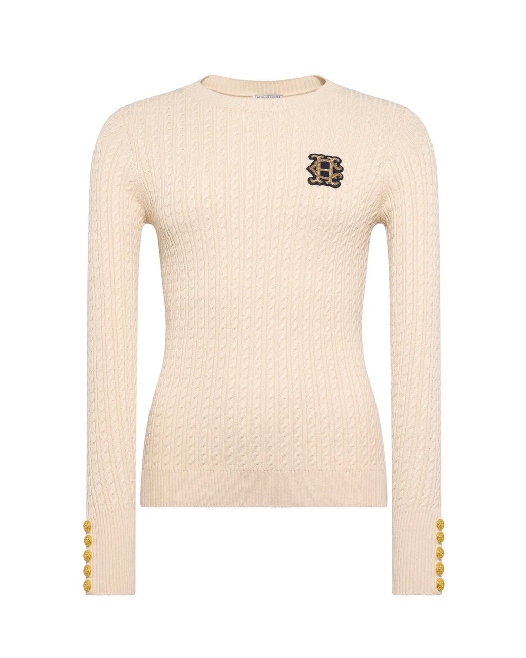 Holland Cooper Princeton Crew Neck Knit Almond