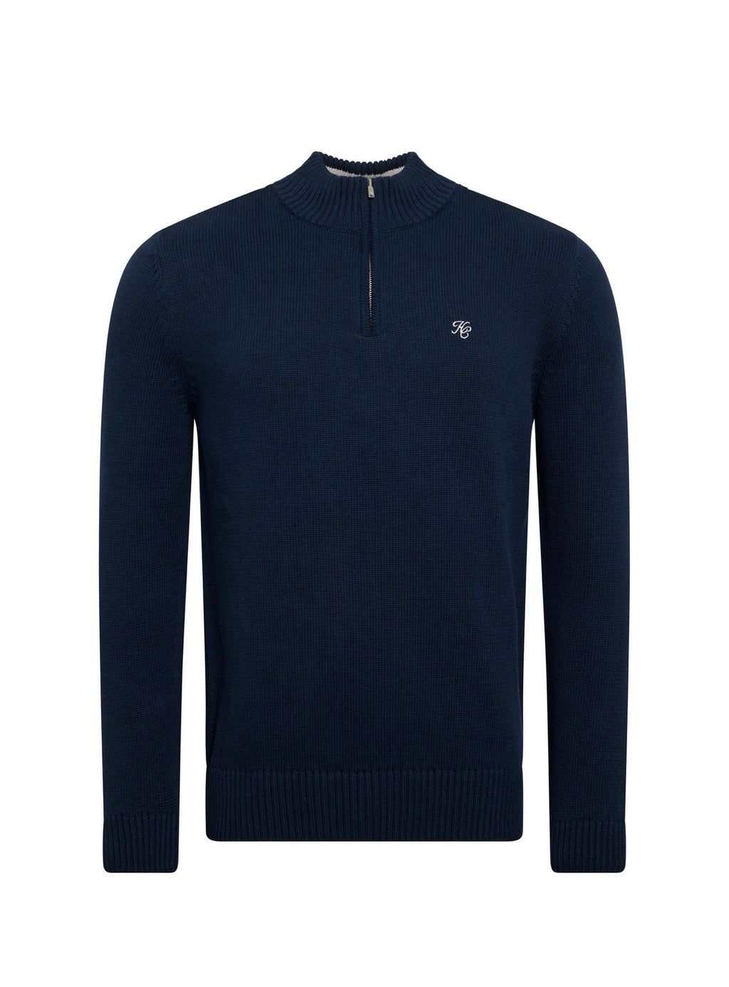 Holland Cooper Men's Quarter Zip Knit Ink Navy