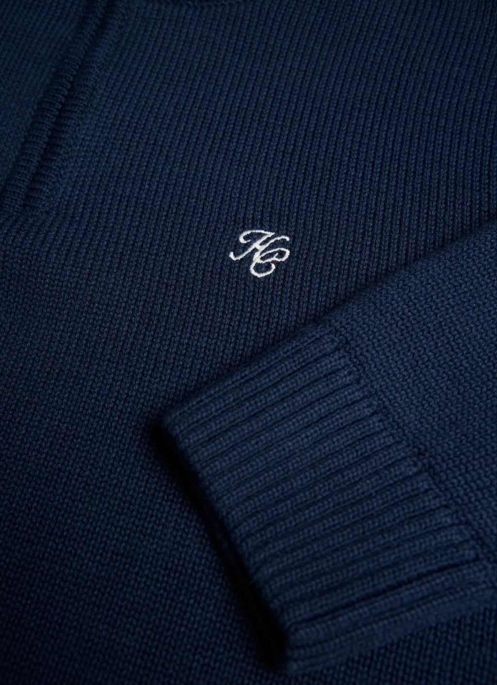 Holland Cooper Men's Quarter Zip Knit Ink Navy