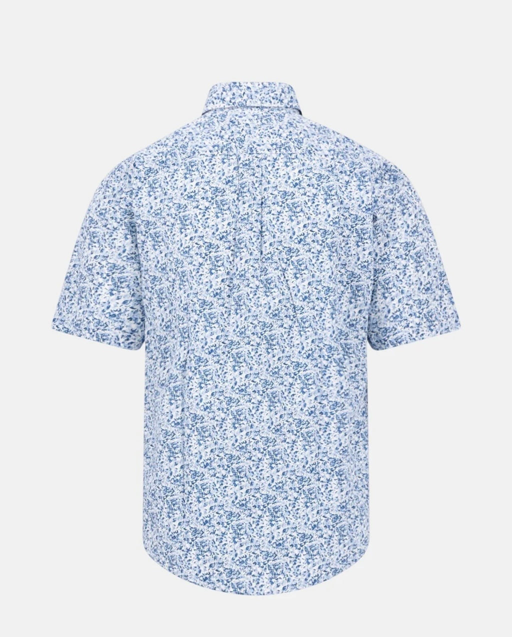 Fynch-Hatton Premium Flower Print Short Sleeved Shirt New Breeze