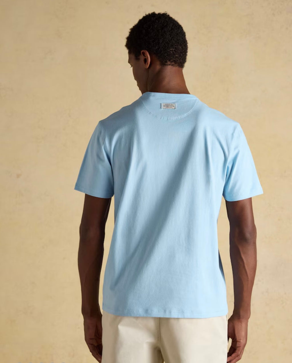 joules Rugby Club Light Blue Crew Neck Cotton T-Shirt