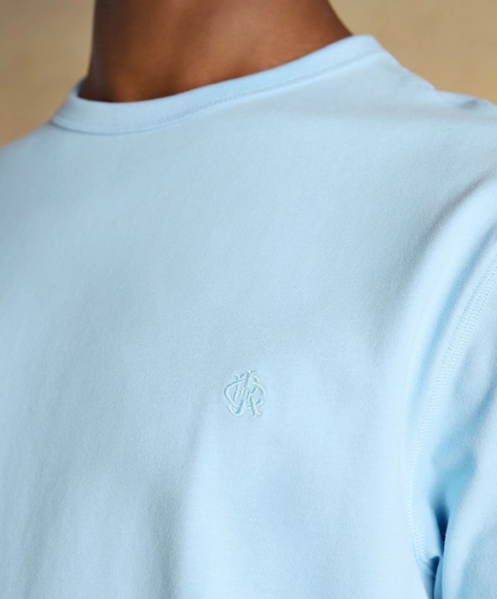 joules Rugby Club Light Blue Crew Neck Cotton T-Shirt