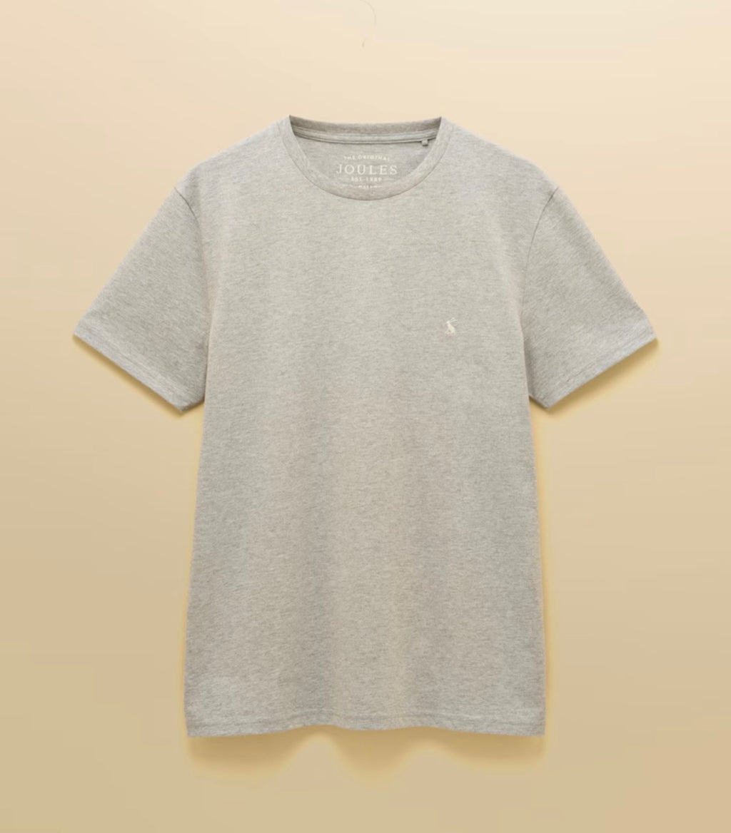 Joules Everyday Grey Classic Fit Cotton T-Shirt