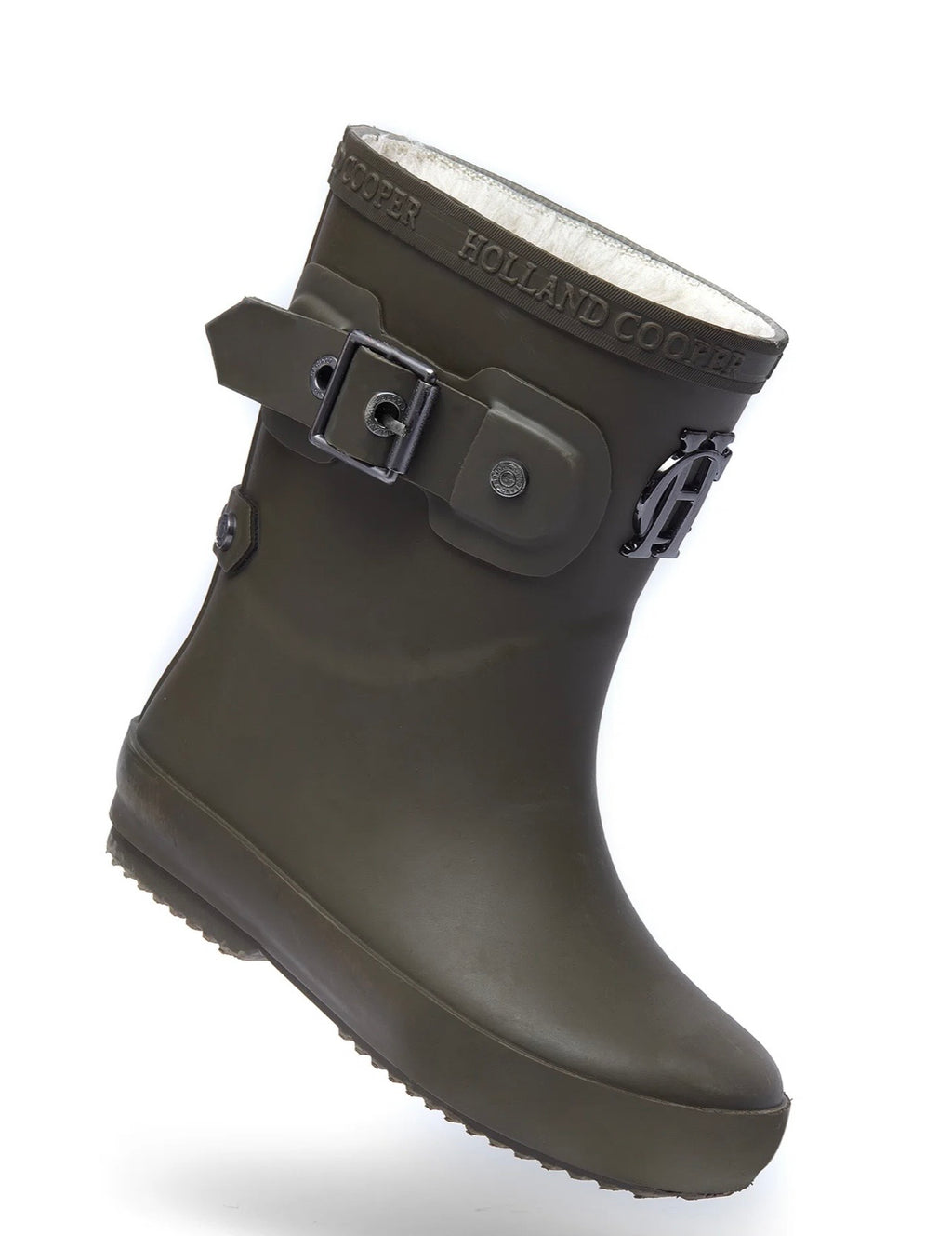 Holland Cooper Little Wellie-Toddler Dinosaur Green