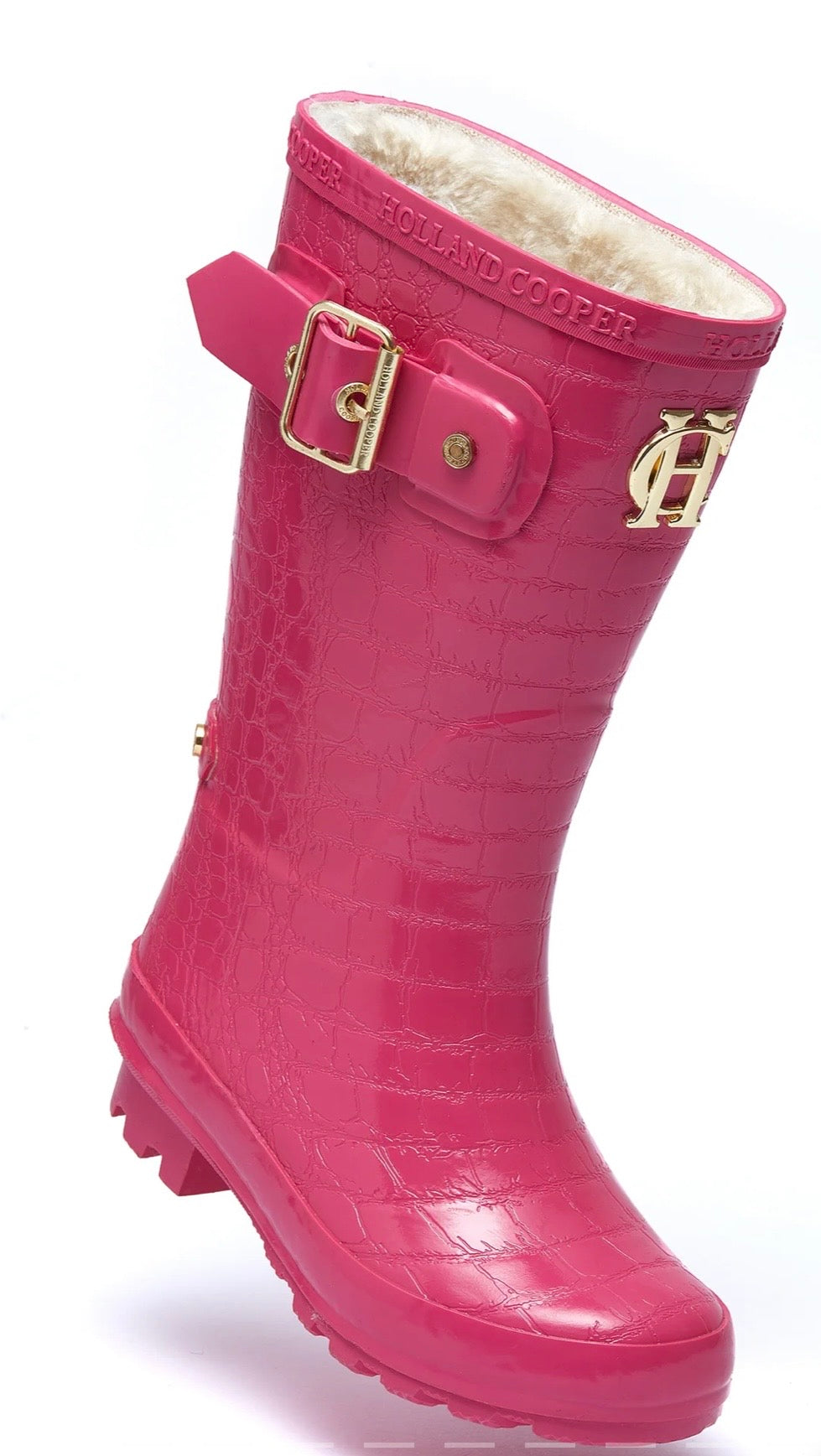 Holland Cooper Little Wellie - Junior Lollipop Pink