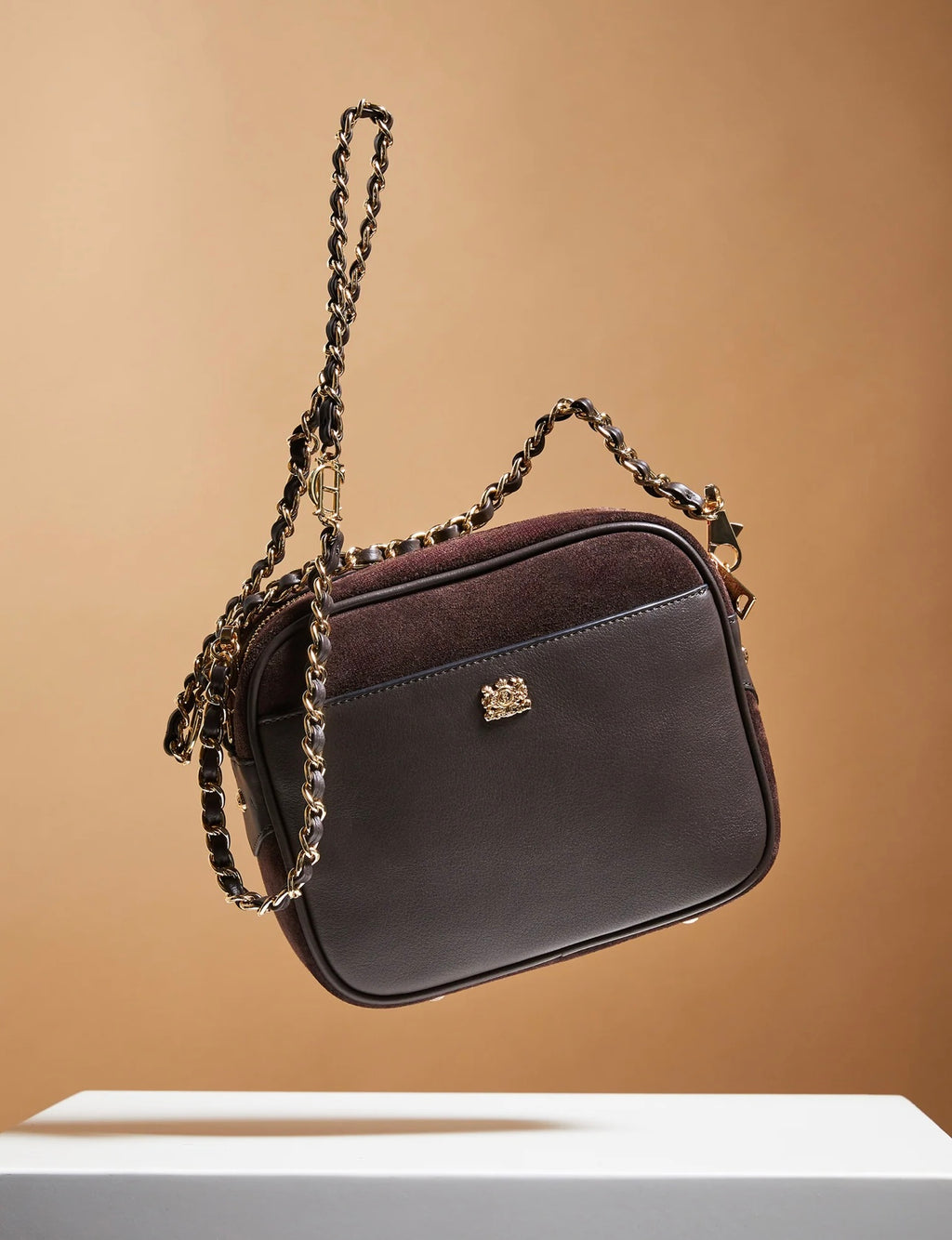 Soho Camera Bag Chocolate Suede