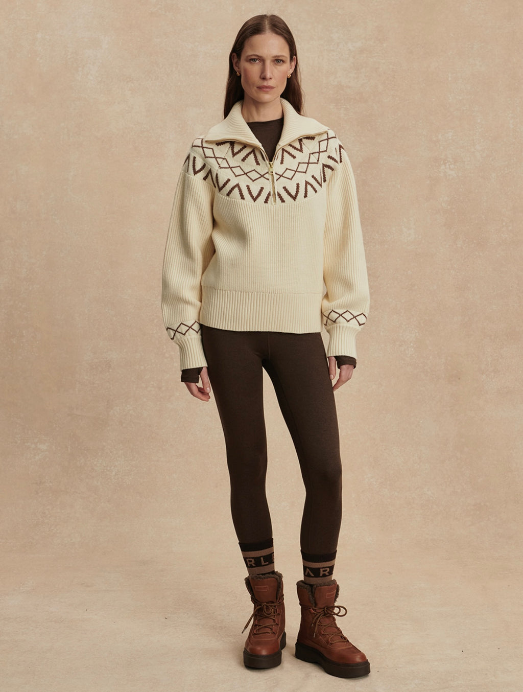 Sigrid Fairisle Half-Zip Knit