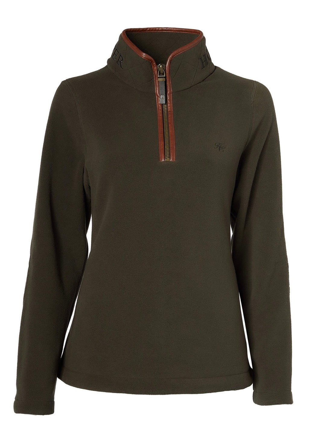 Holland Cooper Country Fleece Quarter Zip Khaki
