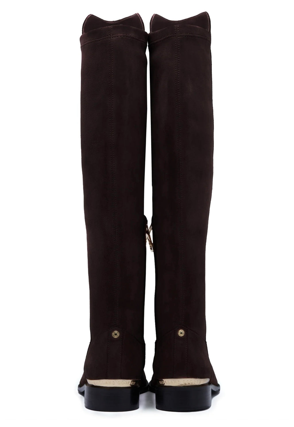 Holland Cooper Albany Knee Boot Chocolate Suede