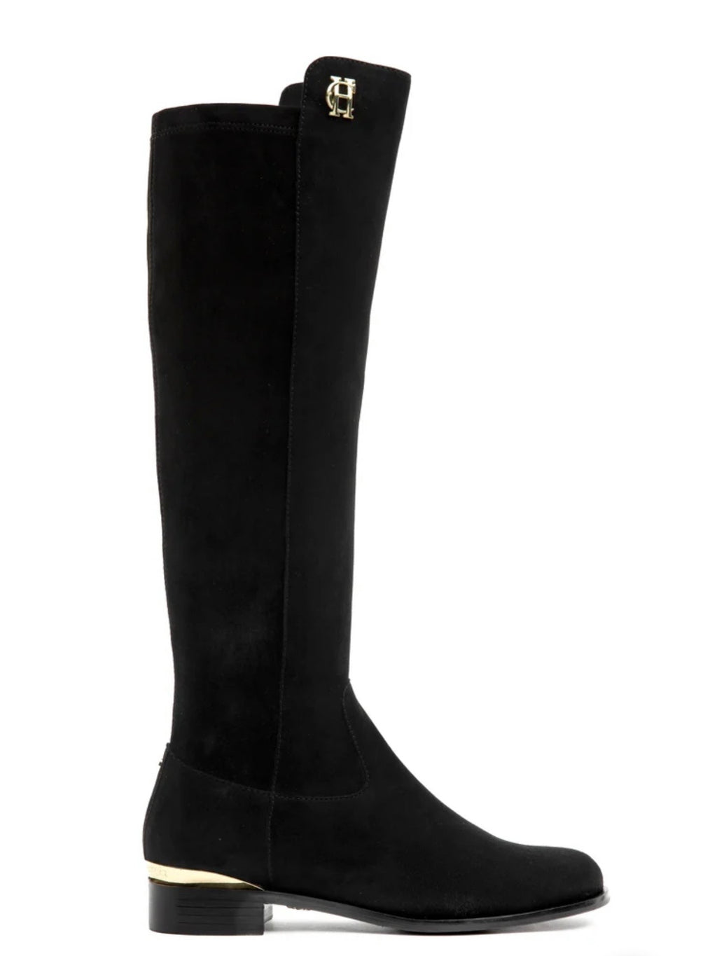 Holland Cooper Albany Knee Boot Black