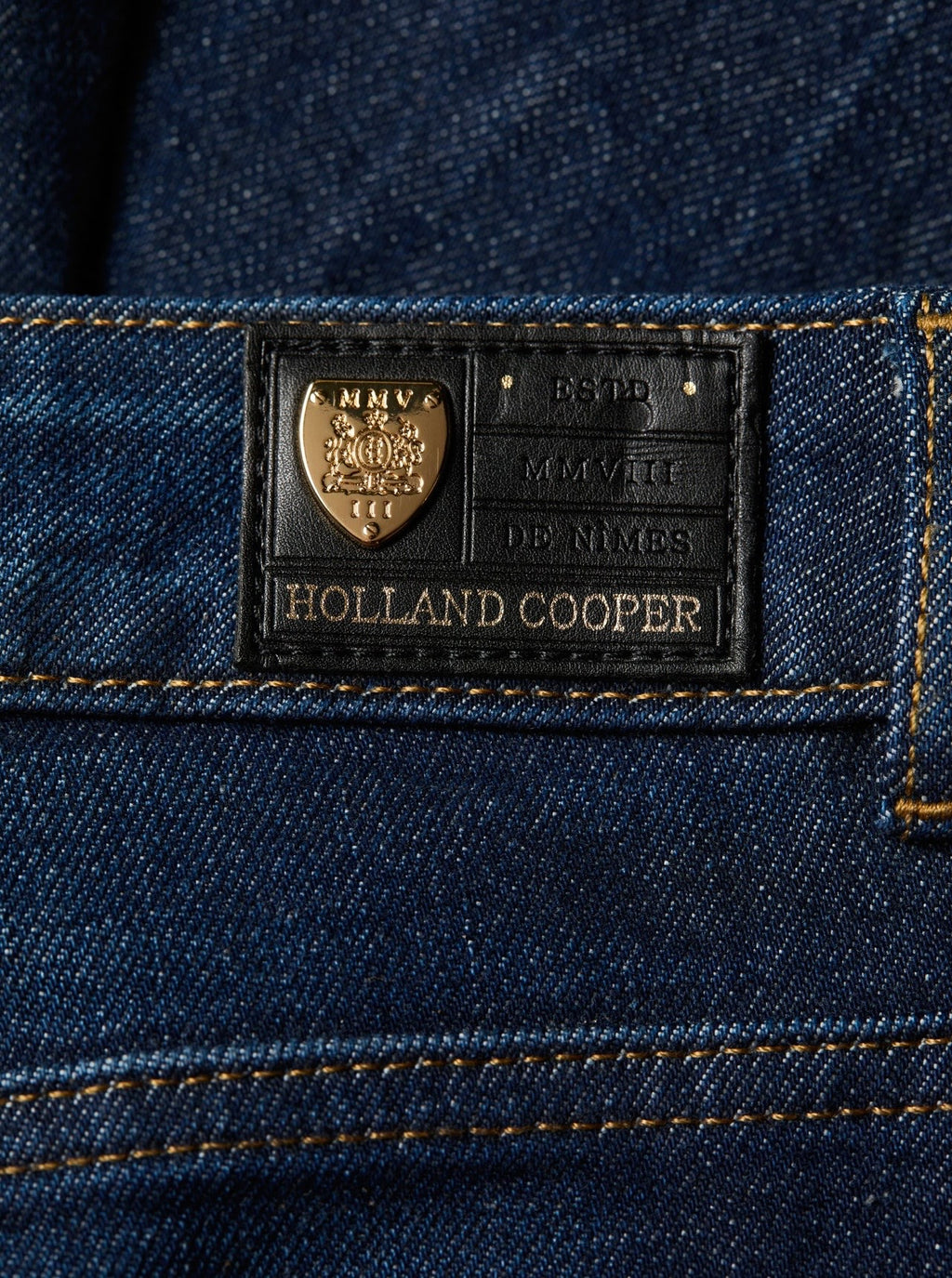 Holland Cooper Classic Straight Jean Deep Indigo