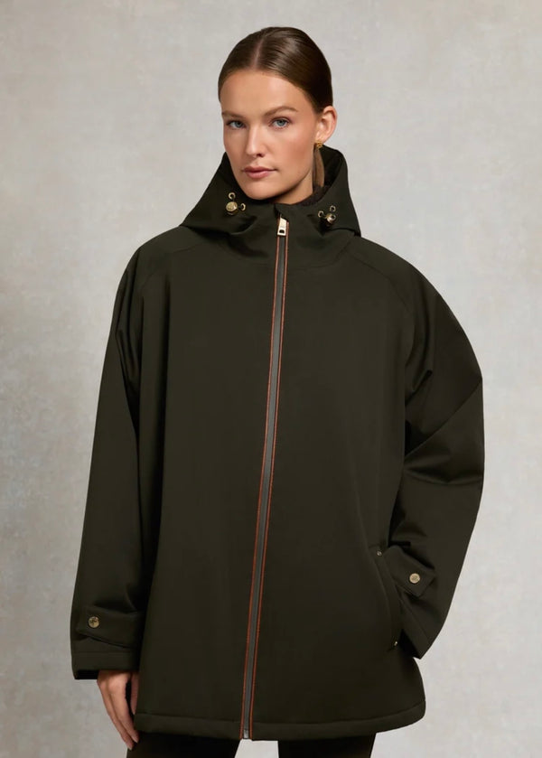 Holland Cooper One-Size Waterproof Jacket Khaki