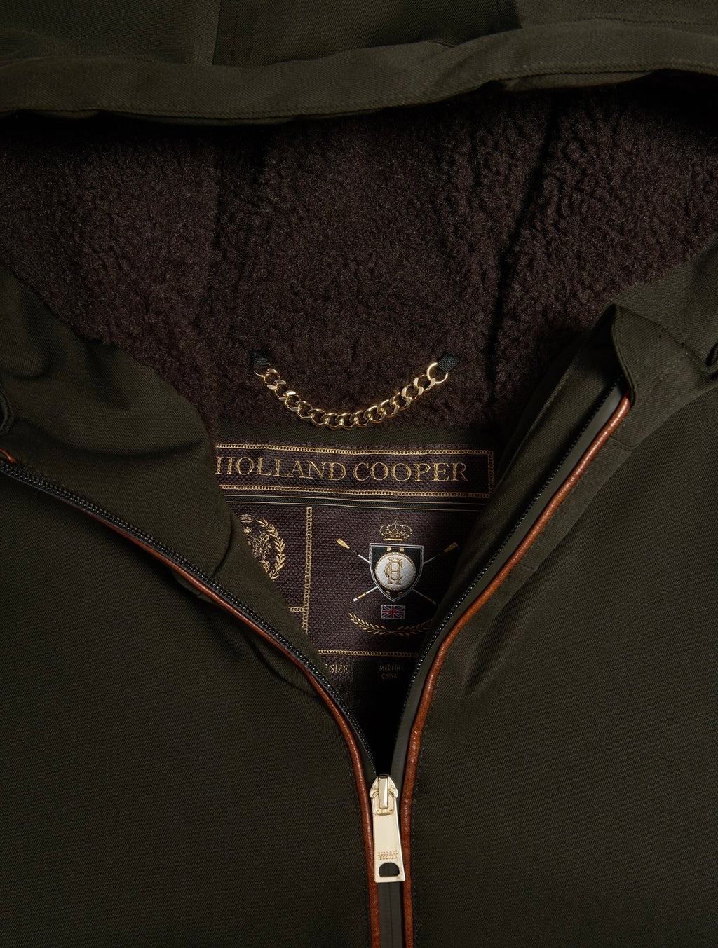 Holland Cooper One-Size Waterproof Jacket Khaki