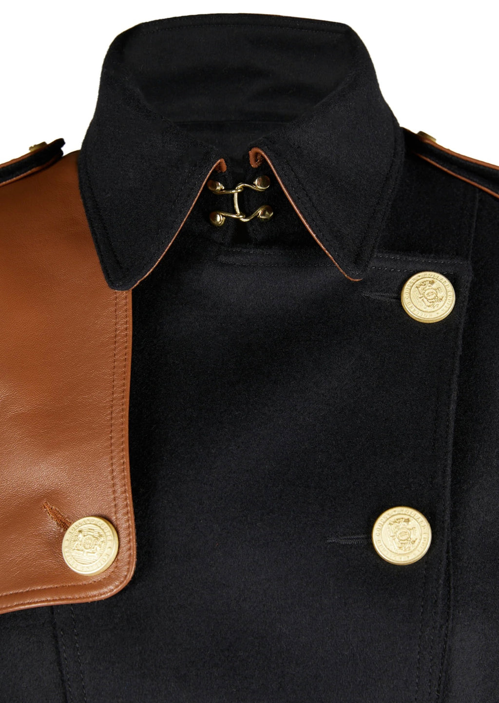 Marlborough Trench Coat Soft Black Tan