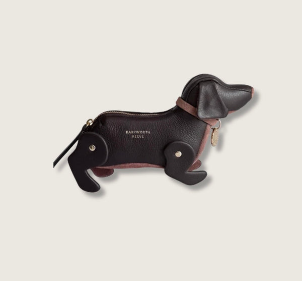 Barkworth Reeve Doogle the Puppy Purse, in Truffle Plum & Rosewood Pink