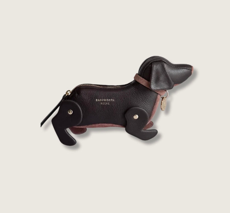 Barkworth Reeve Doogle the Puppy Purse, in Truffle Plum & Rosewood Pink