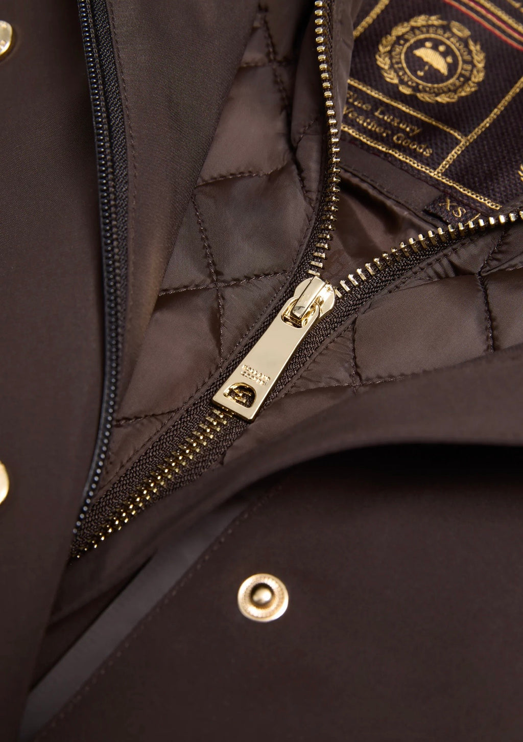 Holland Cooper Folgate Rain Coat Chocolate