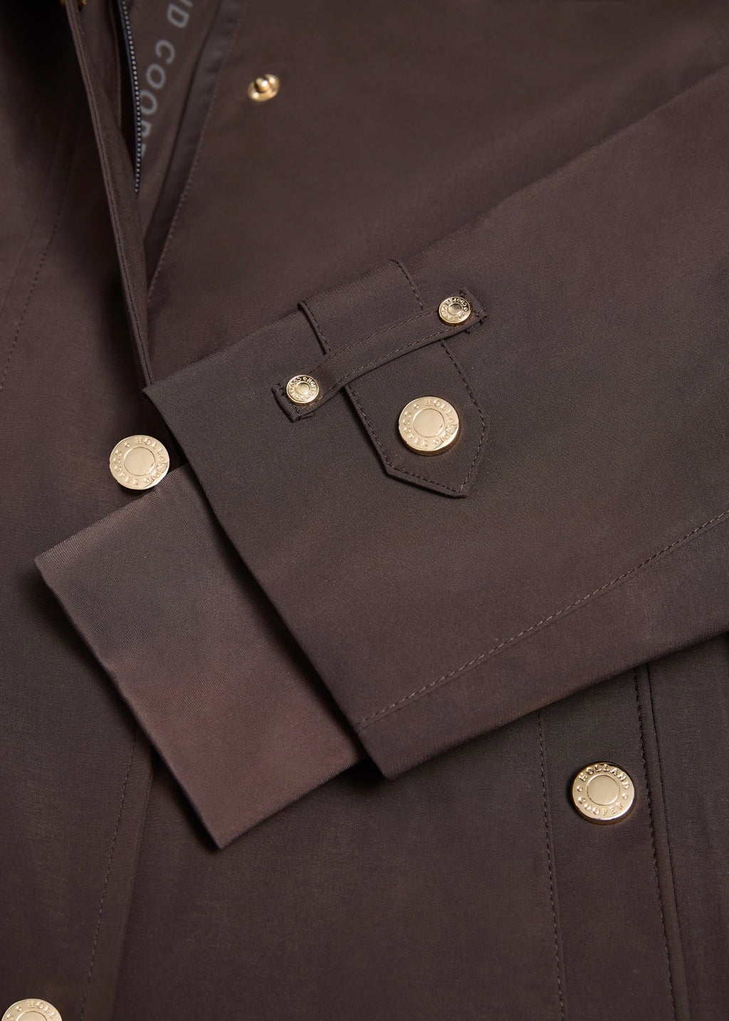 Holland Cooper Folgate Rain Coat Chocolate