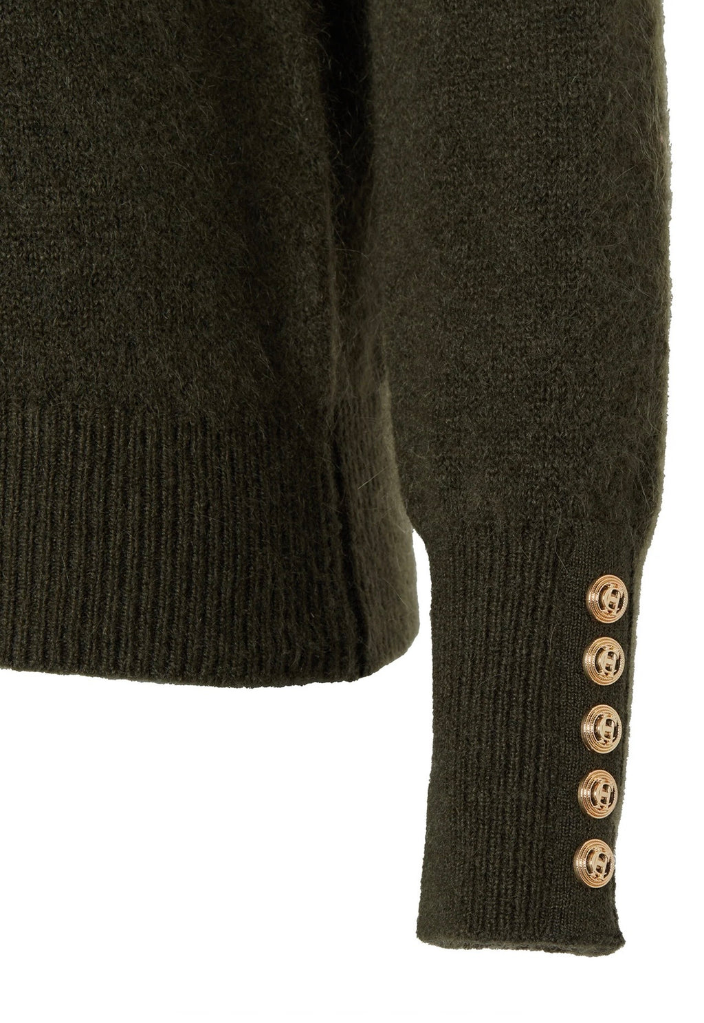 Holland Cooper Tori Quarter Zip Knit Forest Green