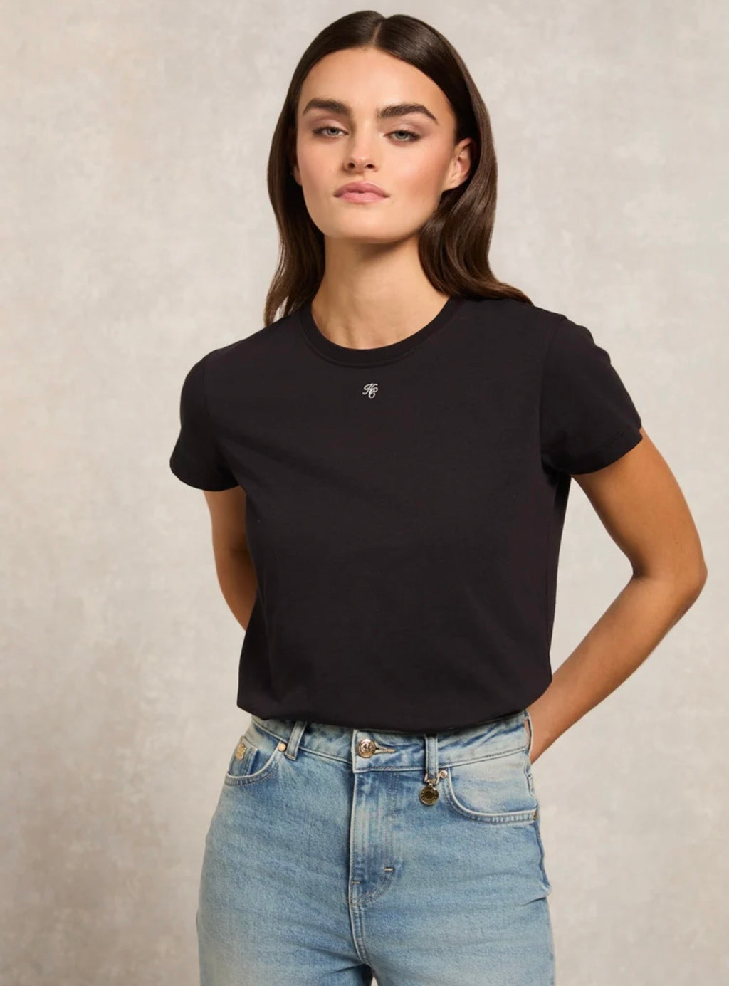 Holland Cooper Monogram Tee Black