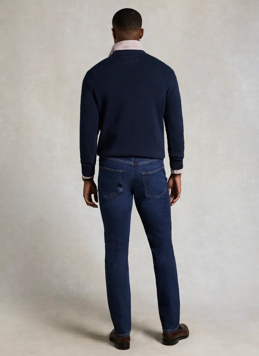 Holland Cooper Men's Heritage Crew Neck Knit Ink Navy